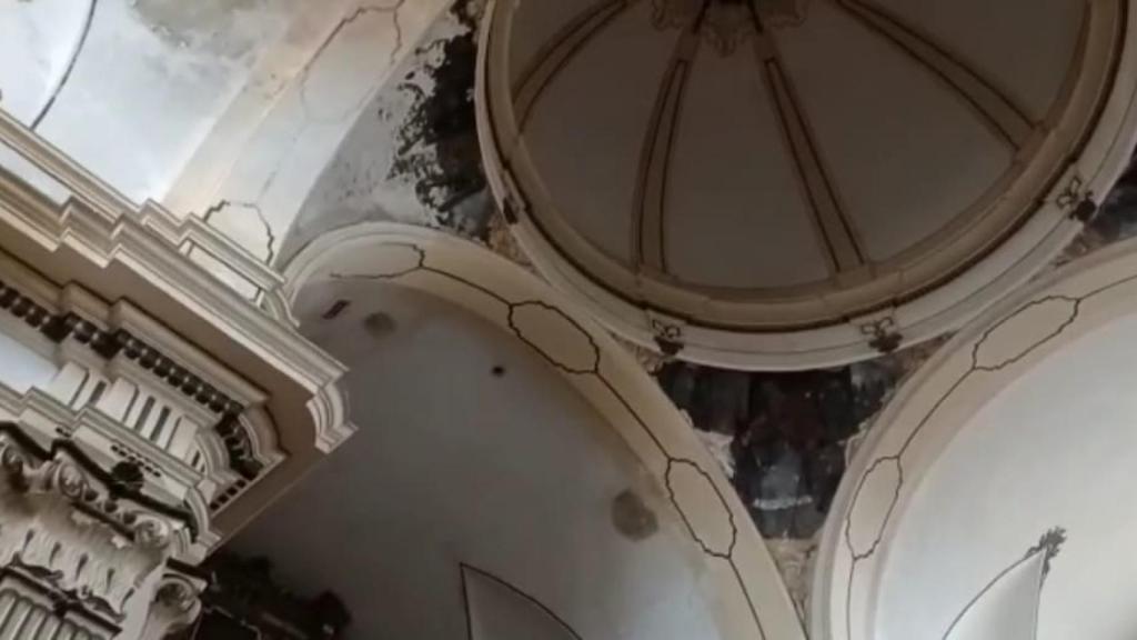 Estado de la cubierta de la iglesia de Molacillos en 2022