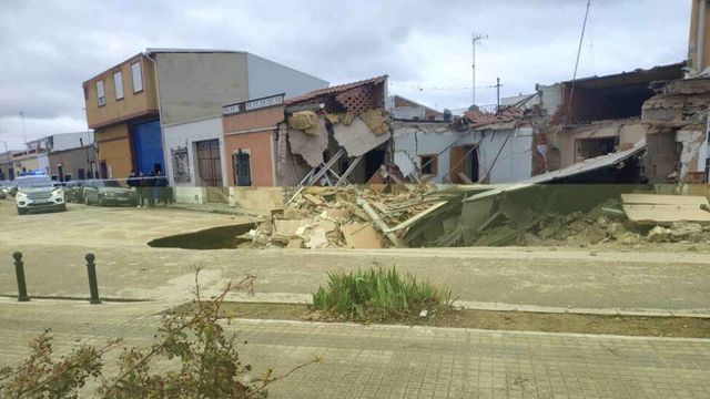 Hundimientos en Tomelloso en febrero de 2021.