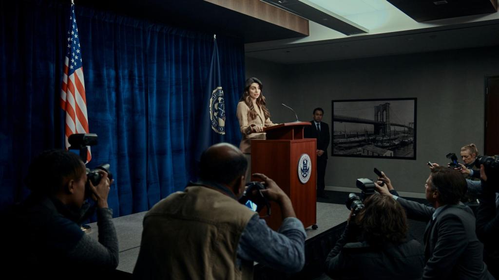 Victoria Neuman en la tercera temporada de la serie.