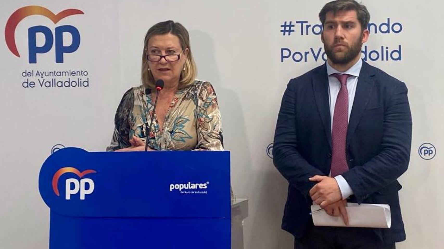 Pilar del Olmo en la rueda de prensa de este viernes tras conocer la sentencia del TSJ sobre el plan de Movilidad.