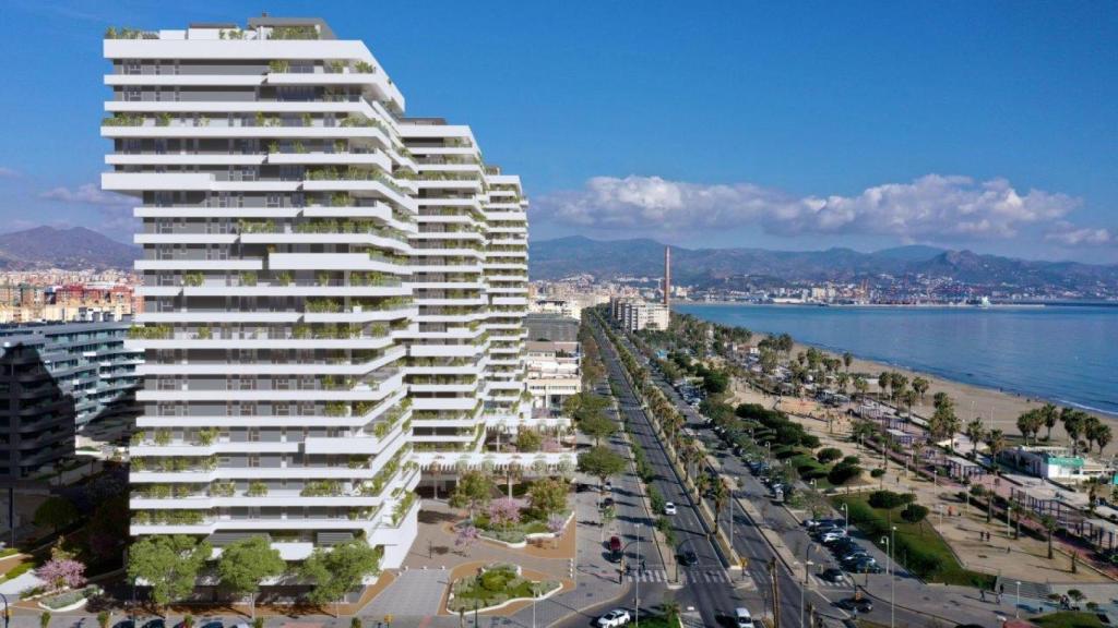 Diseño de las torres proyectadas en el litoral oeste de Málaga.