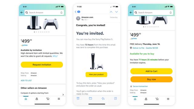 Amazon prueba invitaciones para comprar