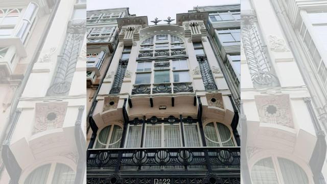 El modernismo en la Calle Real 22 de A Coruña, exotismo y lírica a través de los símbolos