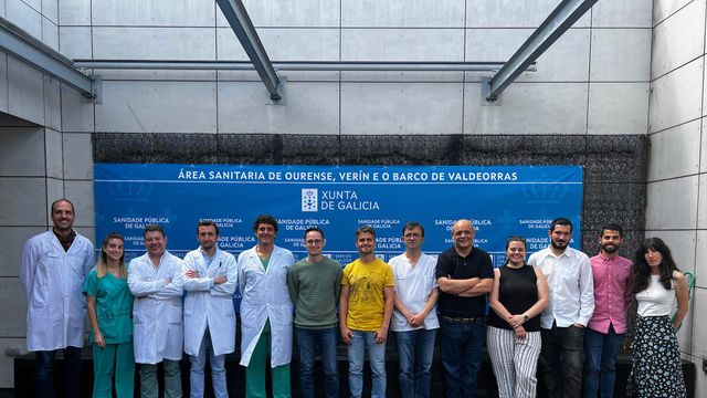 Los investigadores de la UVigo y del Complejo Hospitalario Universitario de Ourense.