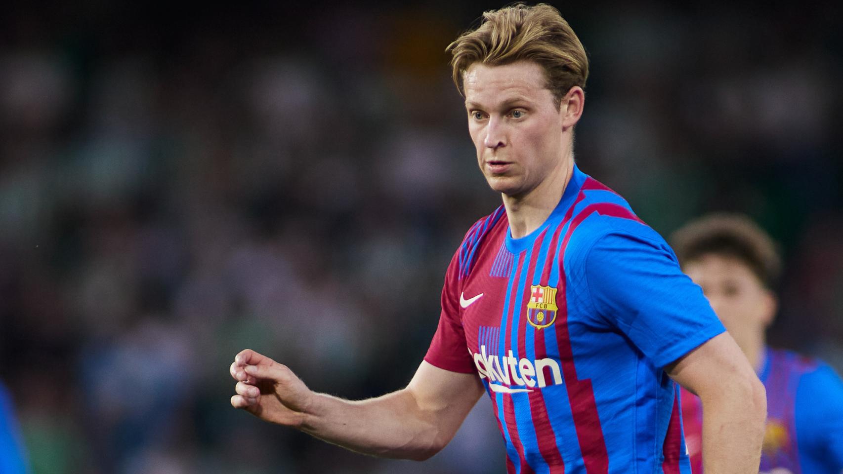 Frenkie de Jong, en un partido del FC Barcelona en la temporada 2021/2022