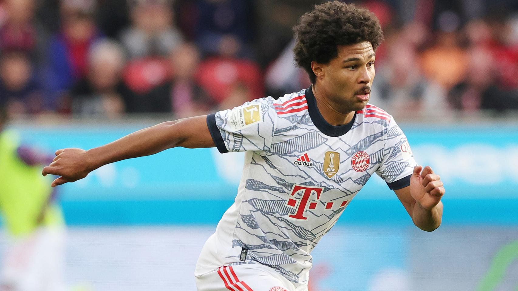 Serge Gnabry, en un partido del Bayern Múnich de la temporada 2021/2022