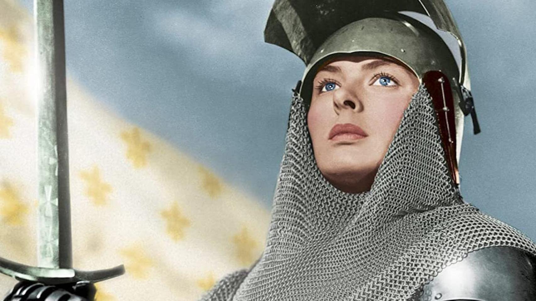 Ingrid Bergman interpretando a Juana de Arco en la película de 1948.