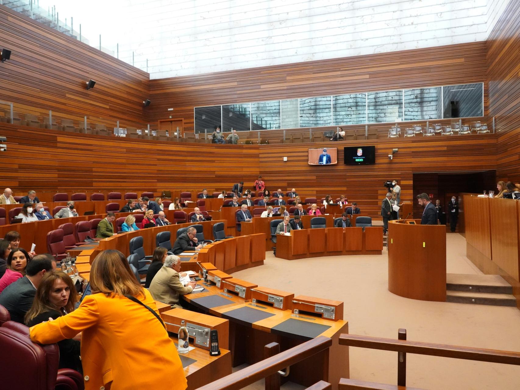 Imagen del pleno de las Cortes del pasado 25 de mayo.