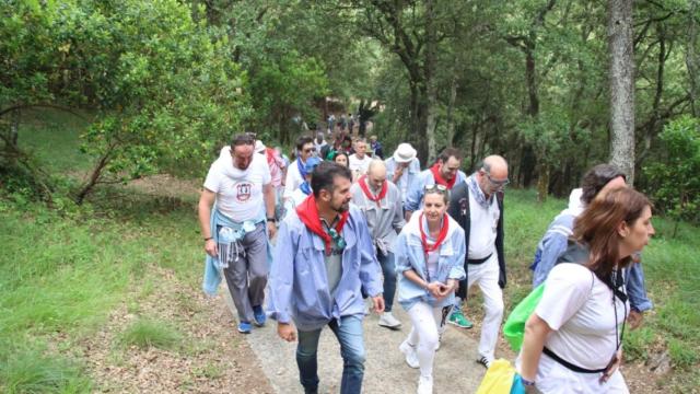 El secretario general del PSCyL, Luis Tudanca, asiste a la romería de San Juan del Monte