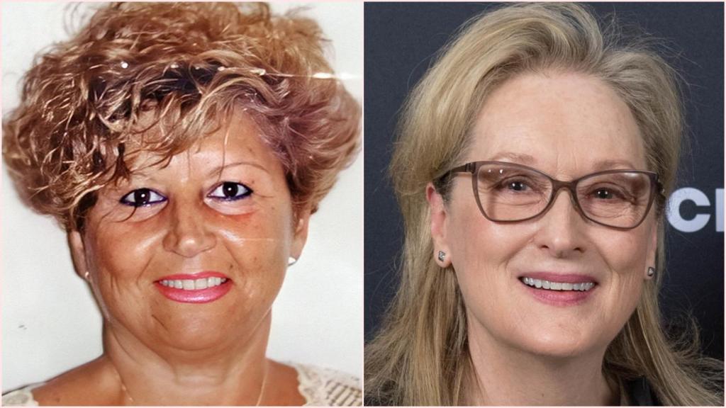 Rosa Guiñón y Meryl Streep en un fotomontaje.