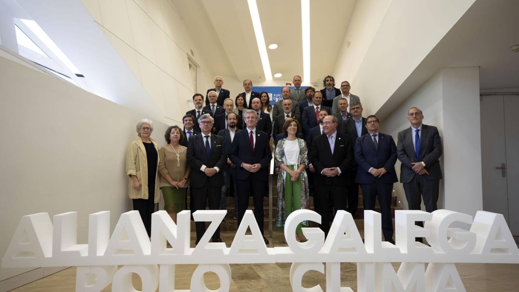 Acto de consolidación de la Alianza Galega polo Clima en Santiago de Compostela.