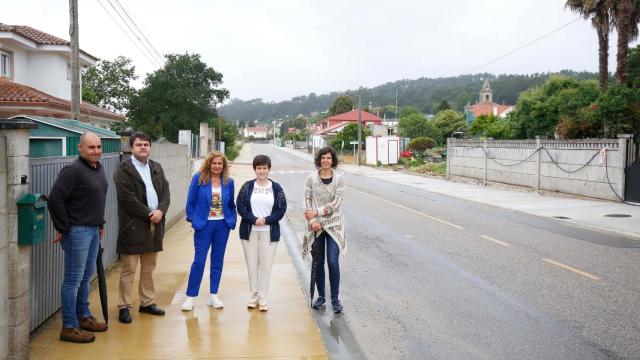 Visita a las obras de la EP-3303 entre Tabagón y Goián.