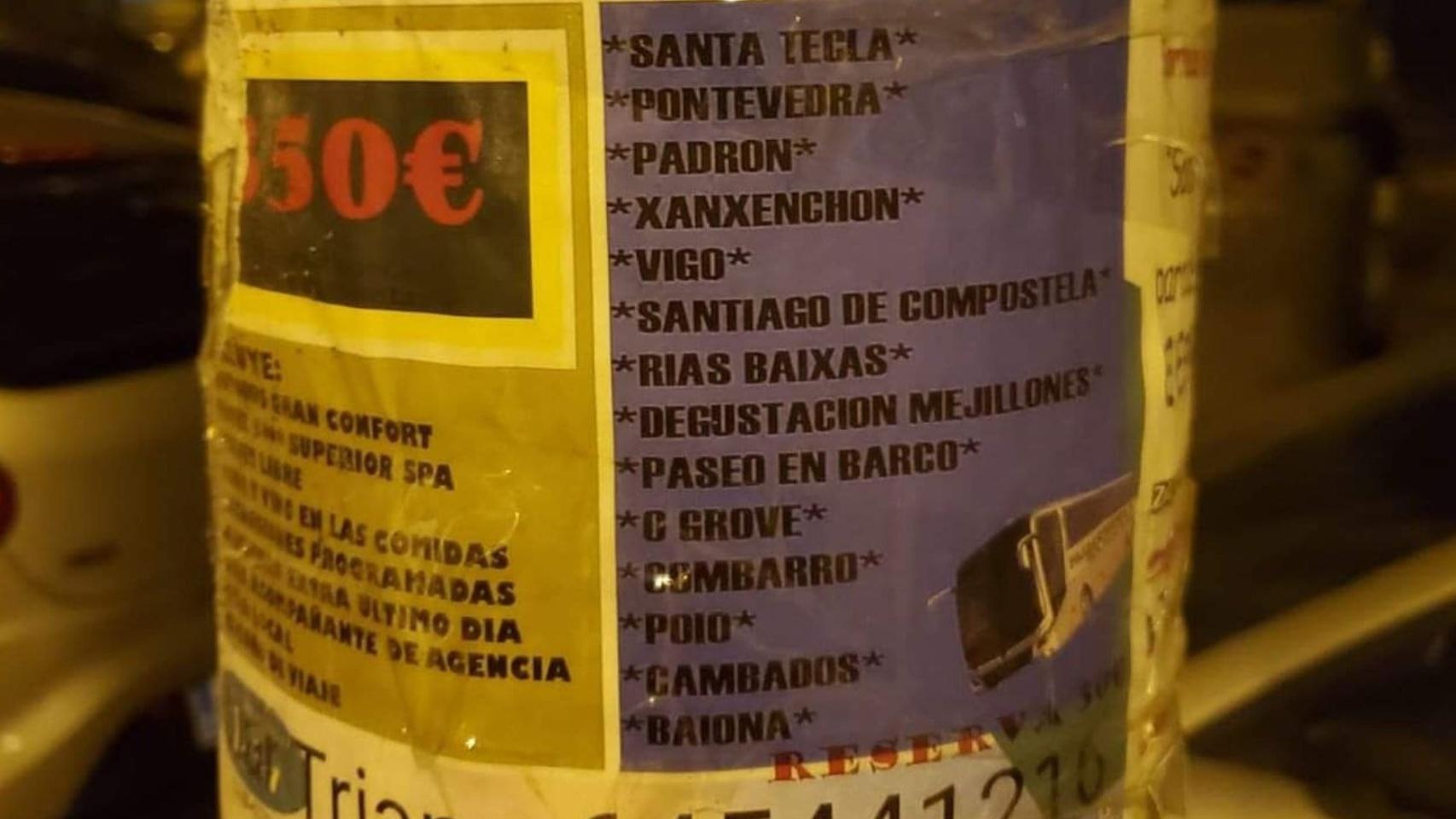 Polémico cartel de un viaje de Sevilla a ‘Xanxenchon’.