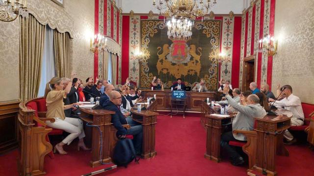 Pleno municipal de este martes.