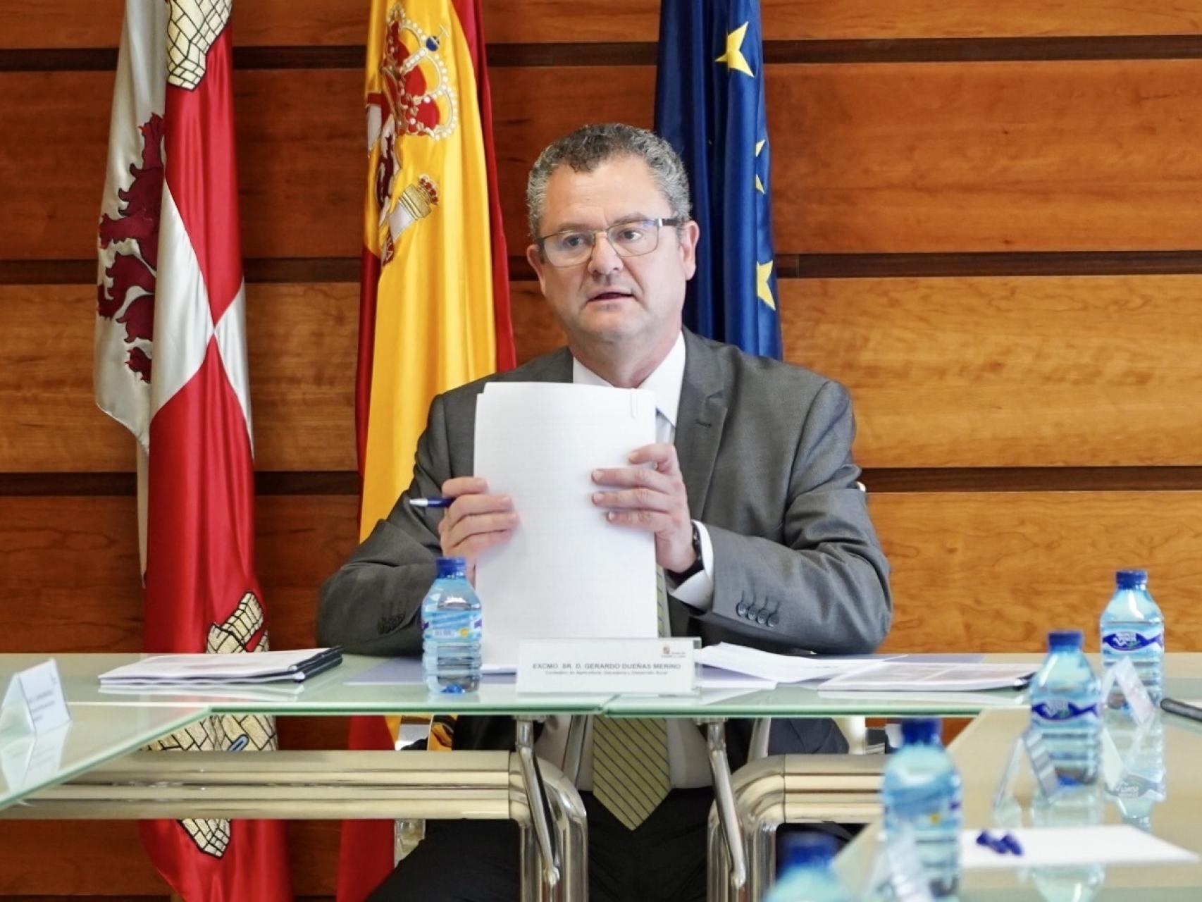 El consejero de Agricultura, Gerardo Dueñas, en una imagen de archivo.