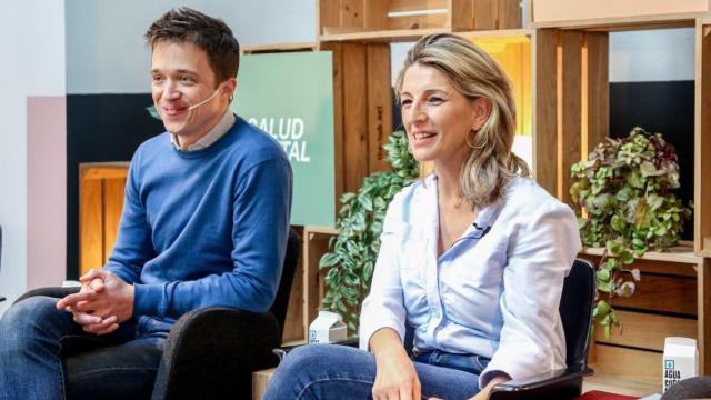 La vicepresidenta segunda y ministra de Trabajo, Yolanda Díaz, y el líder de Más País, Íñigo Errejón.