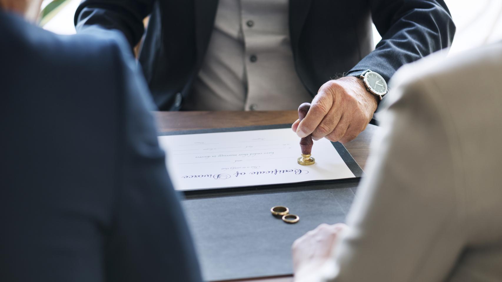 Imagen de recurso de un divorcio.