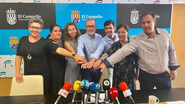 Los concejales del PP de El Campello, tras sacar del Gobierno municipal a Cs.
