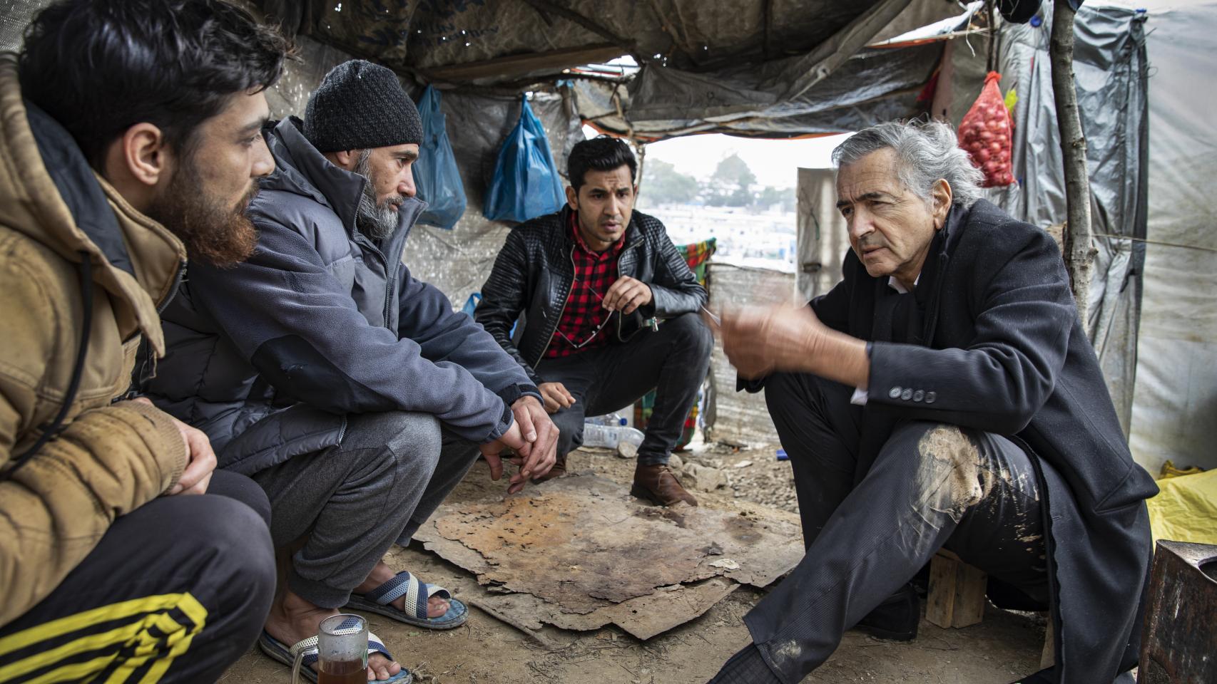 Bernard-Henri Lévy en Lesbos