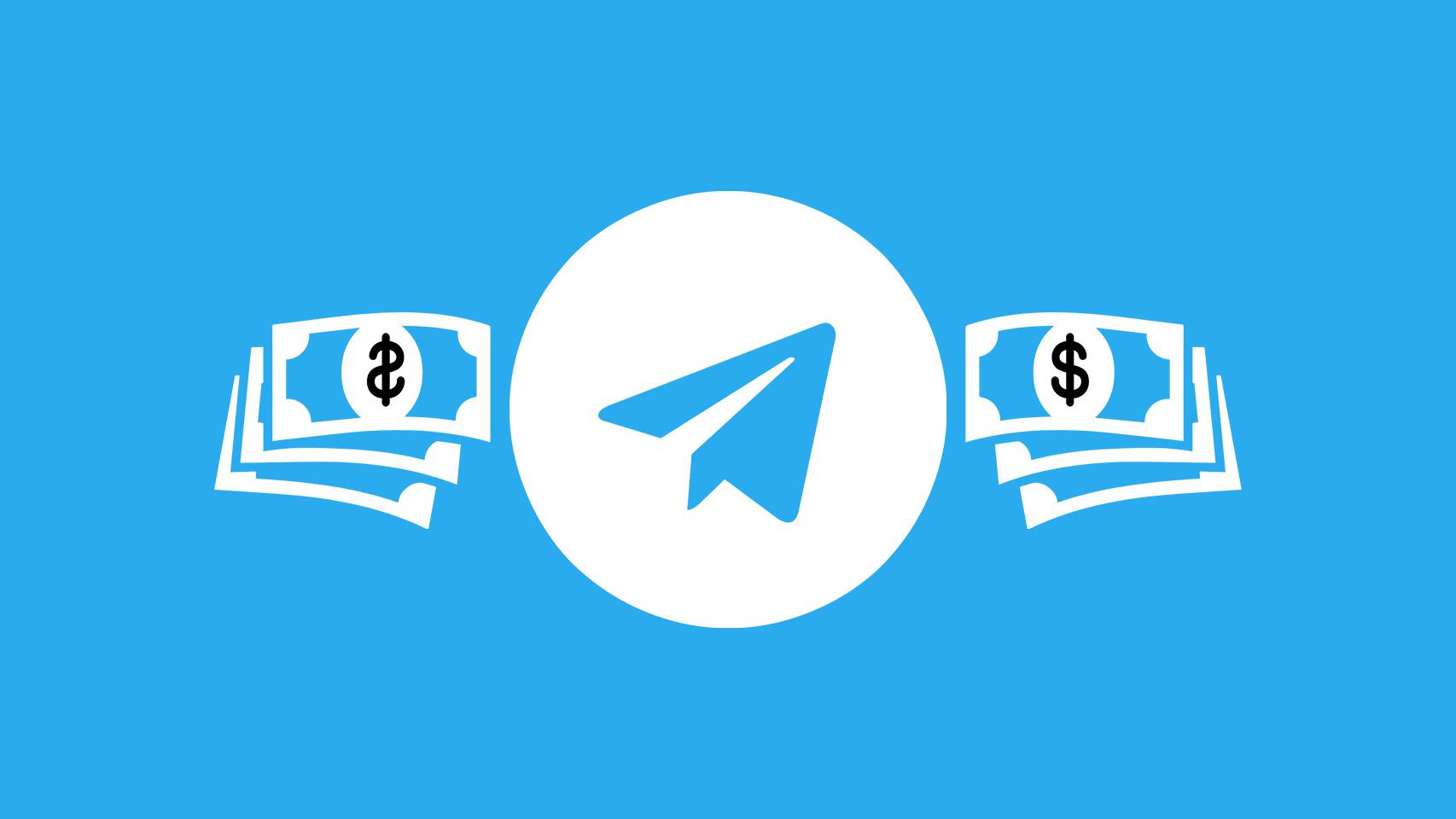 Fotomontaje con el logo de Telegram en blanco.