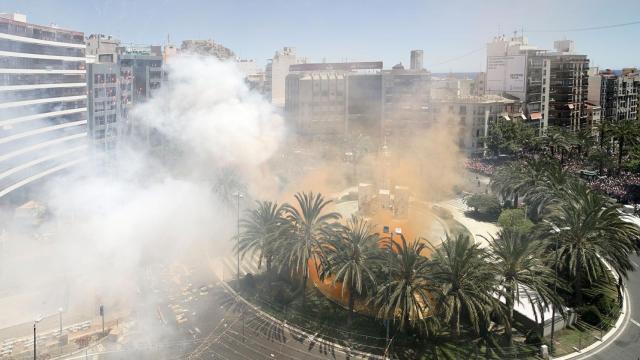 El juzgado mantiene las mascletàs de las Hogueras de Alicante en Luceros.