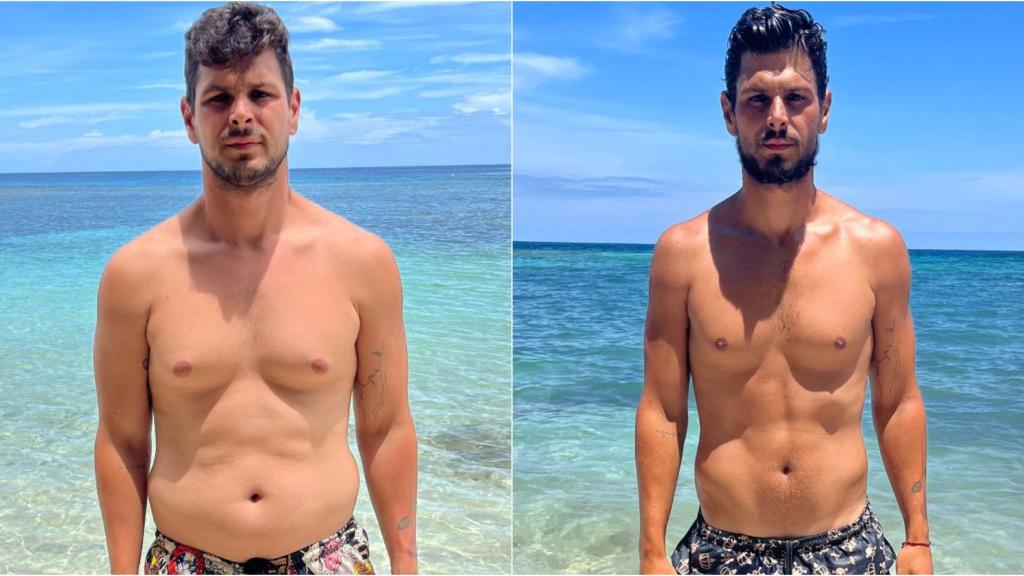 Alejandro Nieto ha transformado radicalmente su figura en 'Supervivientes'.