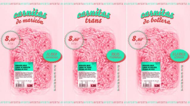 Cartel de la campaña Orgullo Crítico en Vigo promovido por Nós Mesmas y diseñado por A Muller de 6 Ollos.