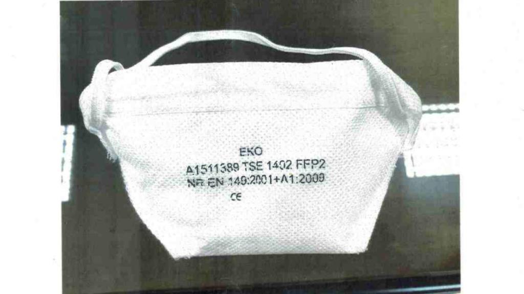 Las mascarillas de marca EKO suministradas por Sinclair & Wilde.