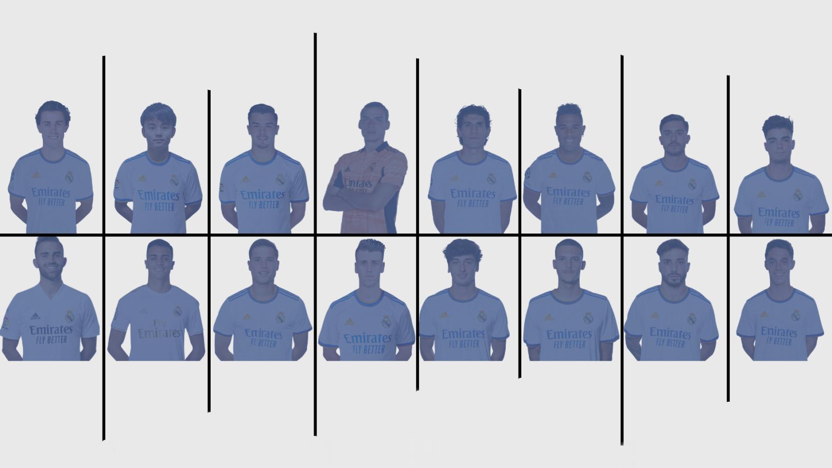 Álvaro Odriozola, Takefusa Kubo, Brahim Díaz, Andriy Lunin, Jesús Vallejo, Mariano Díaz, Víctor Chust, Miguel Gutiérrez, Borja Mayoral, Reinier Jesús, Juanmi Latasa, Antonio Blanco, Carlos Dotor, Rafa Marín, Mario Gila y Sergio Arribas.