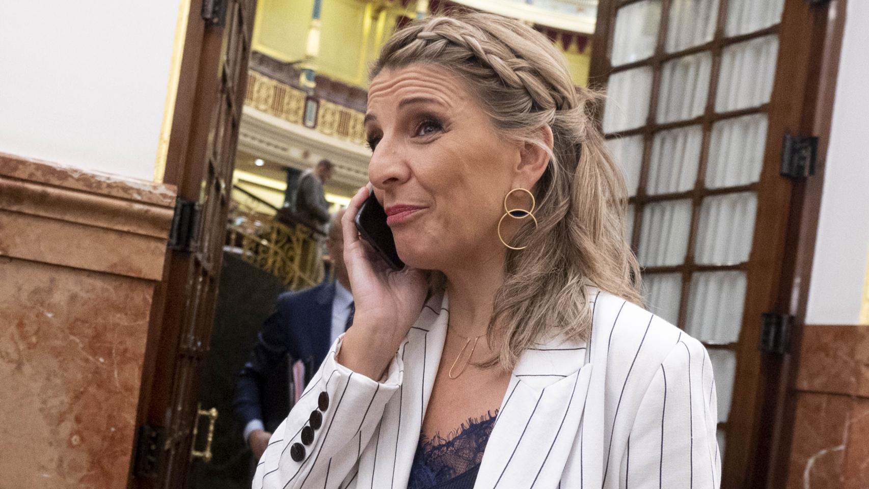 Yolanda Díaz, vicepresidenta segunda del Gobierno, en Congreso de los Diputados.