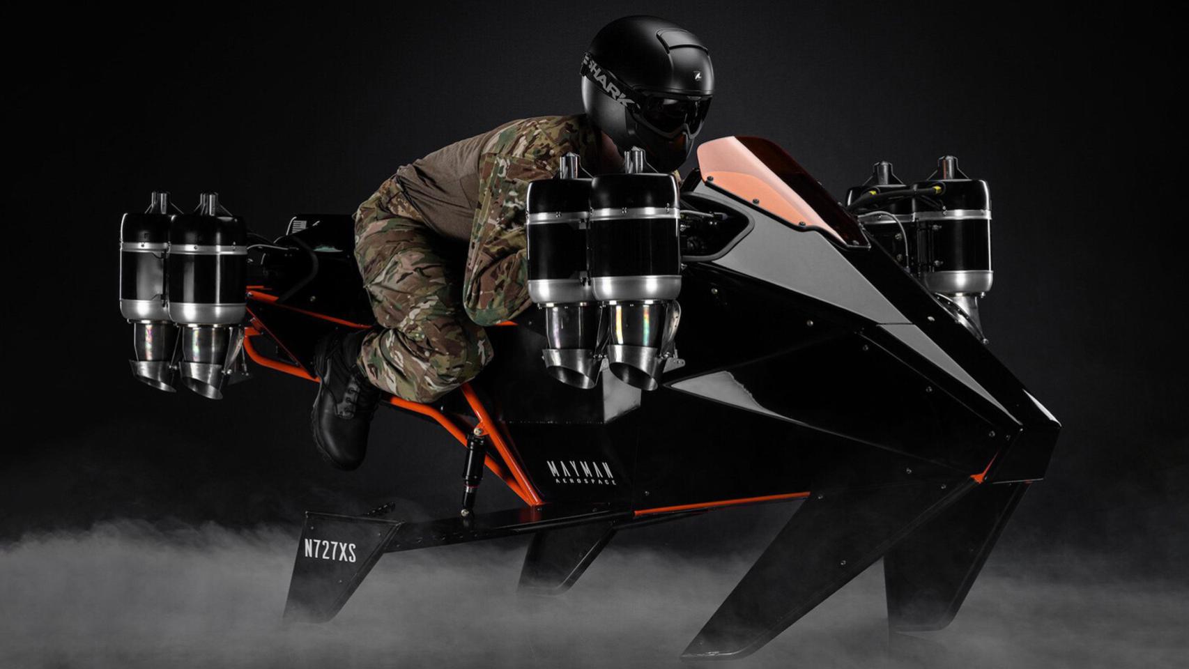 Moto voladora P2 Speeder de JetPack Aviation.