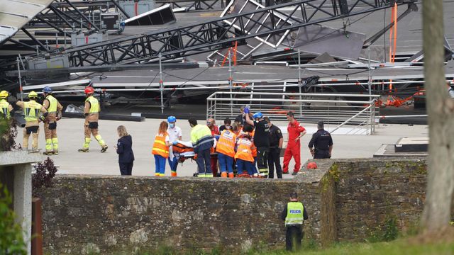 Accidente laboral en el Monte do Gozo.