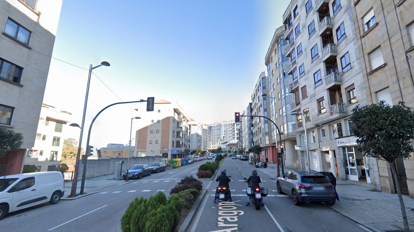 Calle Aragón en Vigo.