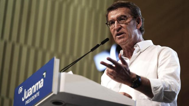 El presidente del PP, Alberto Núñez Feijóo