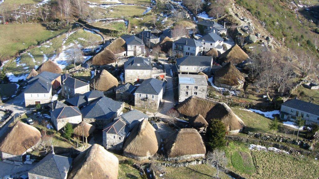 Vista aérea de O Piornedo.