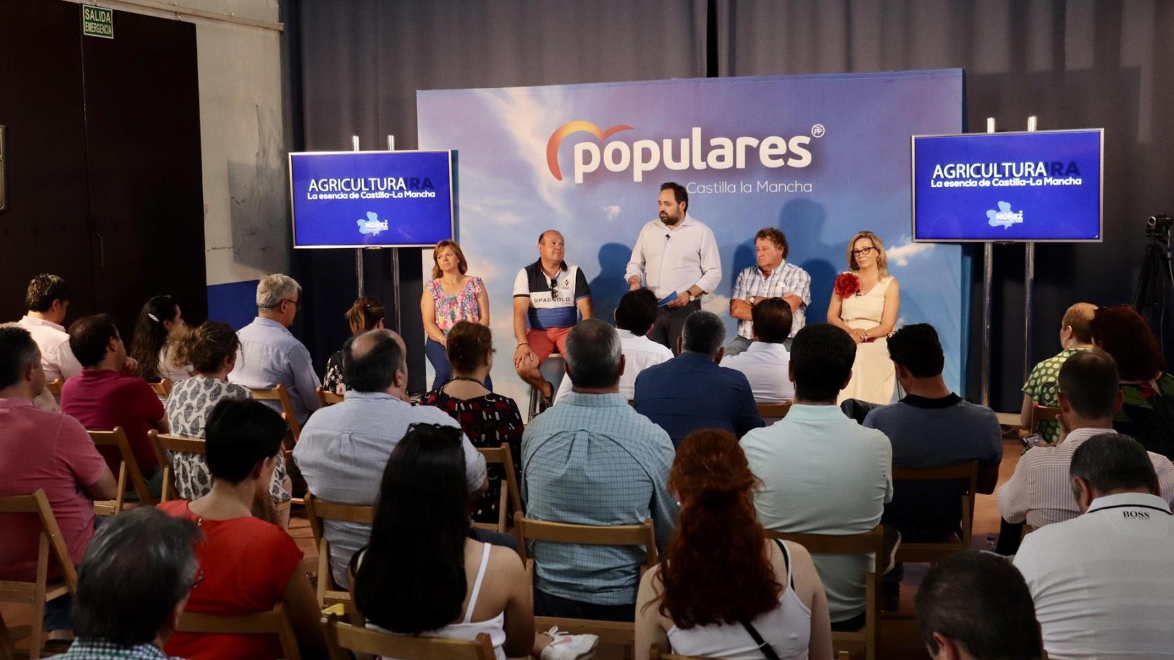 Paco Núñez, en un foro de agricultura este domingo en Castilla-La Mancha