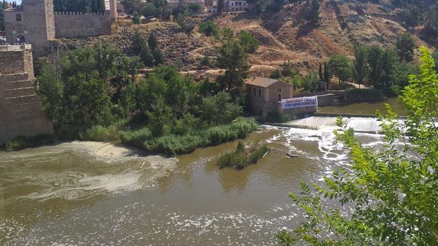 El Tajo en Toledo en estos días. Foto: Blog Toledo Olvidado
