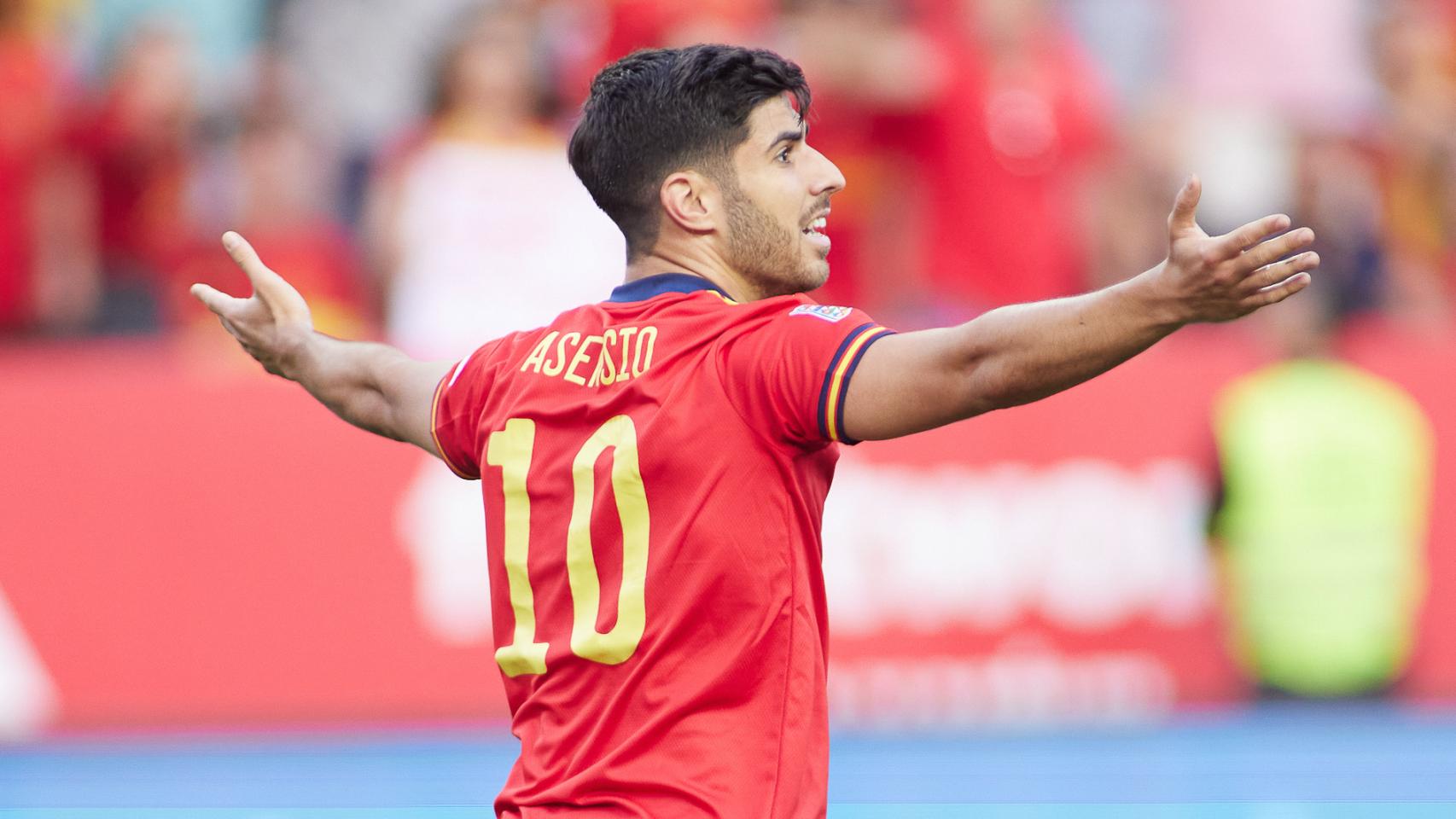 Marco Asensio, con la Selección