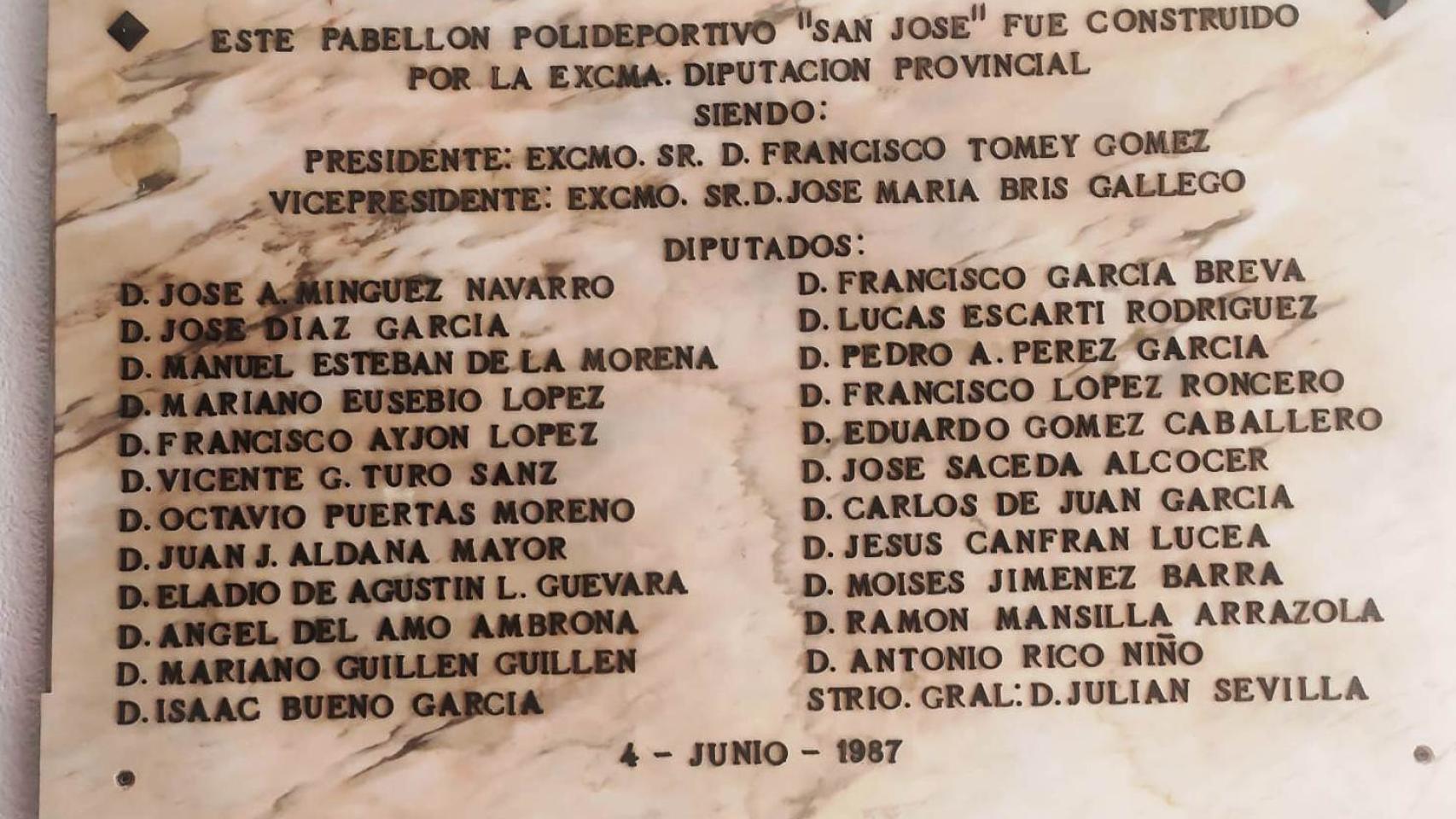 Paca de la inauguración del Pabellón San José de Guadalajara