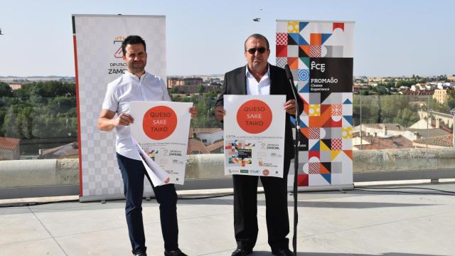 El director de Ifeza, Raúl Macías y el diputado de Agricultura y Ganadería, Ángel Hidalgo