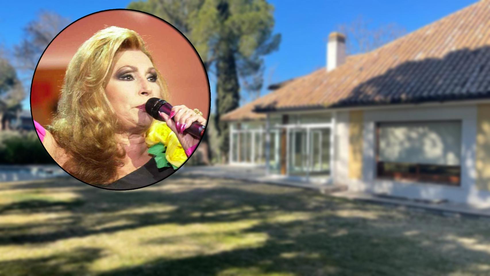 Rocío Jurado en un fotomontaje de EL ESPAÑOL.