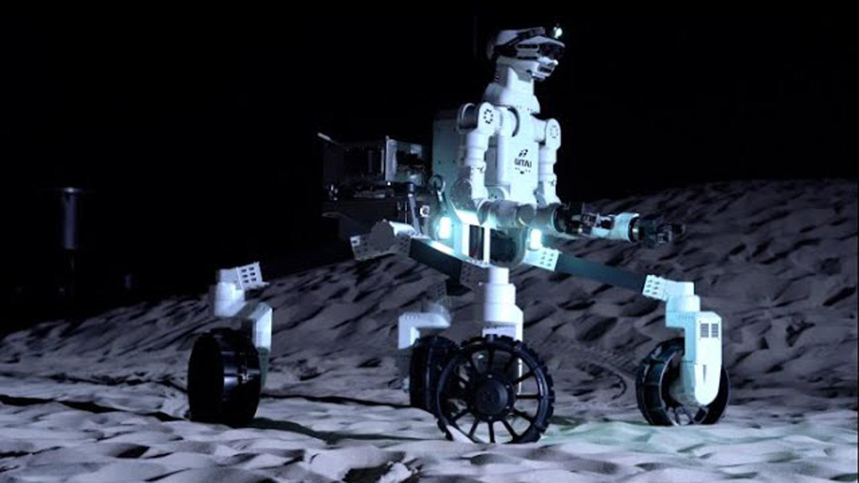 Robot GITAI en la demostración de la agencia espacial JAXA.