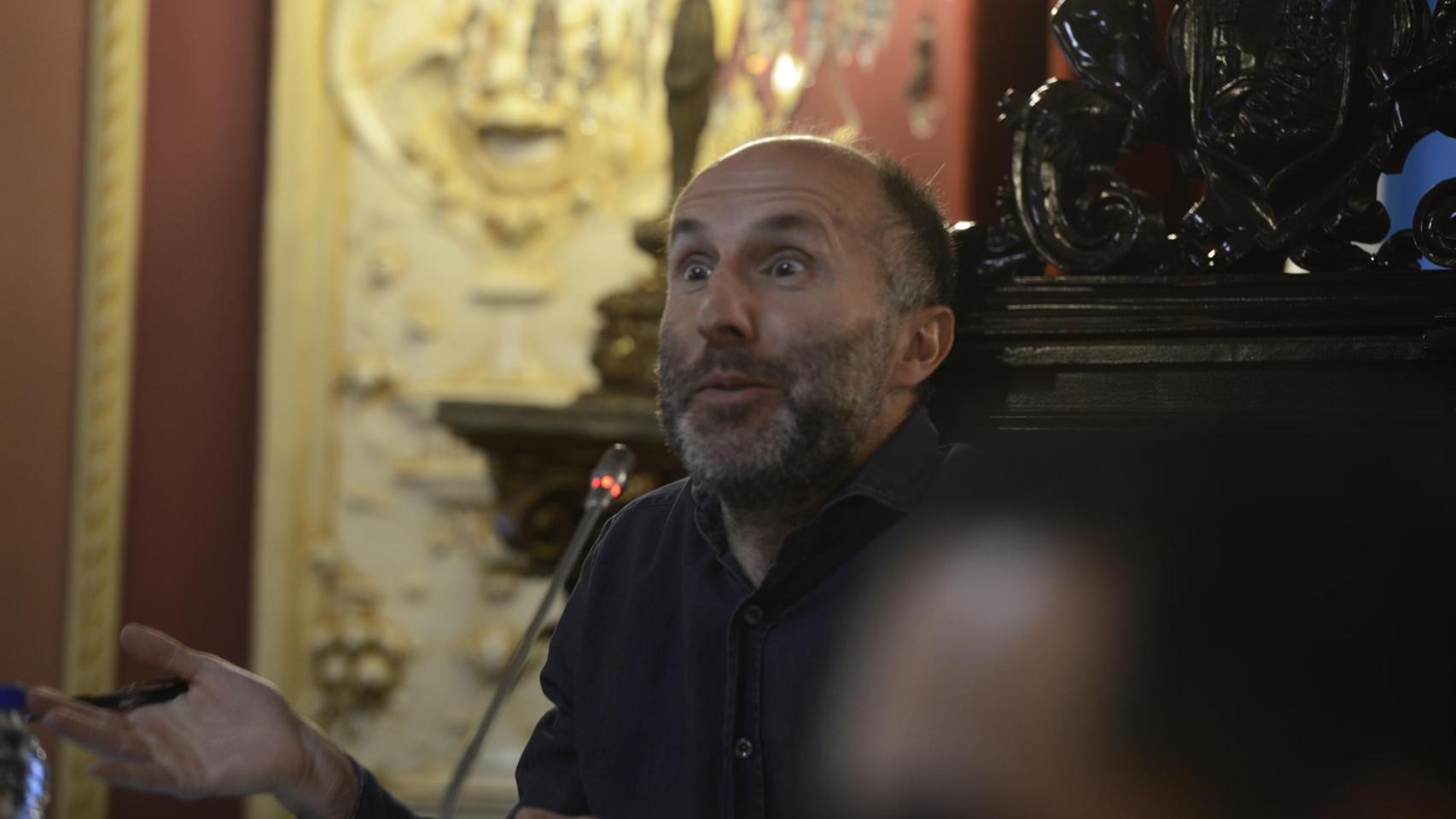 El alcalde de Ourense, Gonzalo Pérez Jácome, durante un pleno en mayo de 2022.