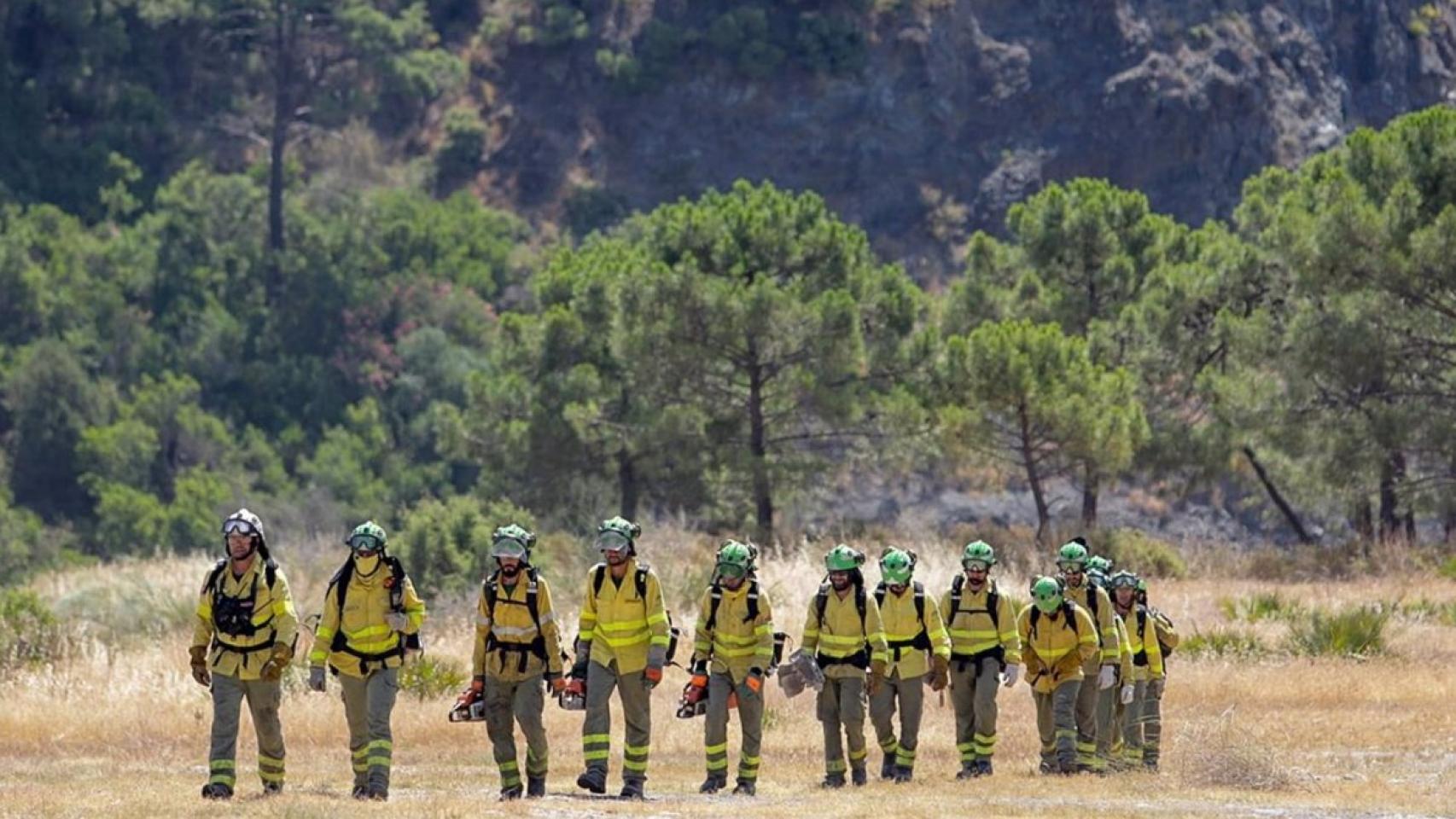 Incendio forestal de Pujerra (Málaga).