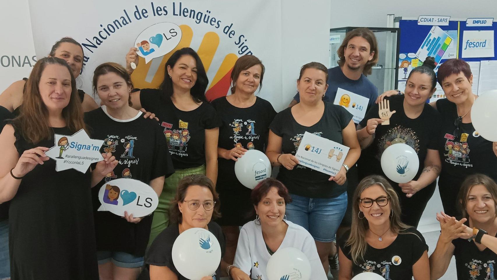 Miembros de Fesord CV este martes.