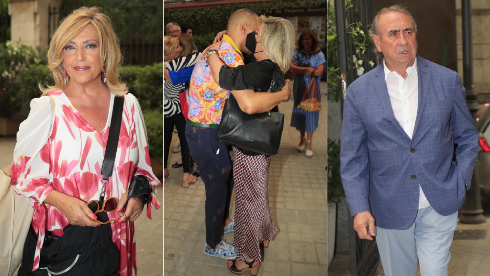 De Terelu Campos a Pedro Trapote: familiares y amigos arropan a Elio Valderrama en el último adiós a Jesús Mariñas