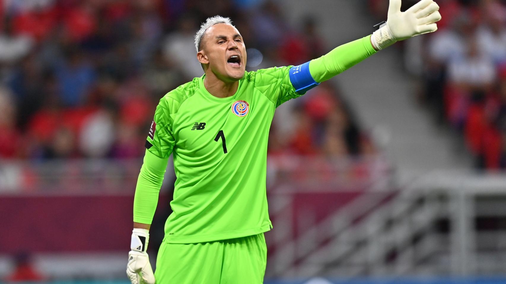 Keylor Navas durante un partido de Costa Rica ante Nueva Zelanda