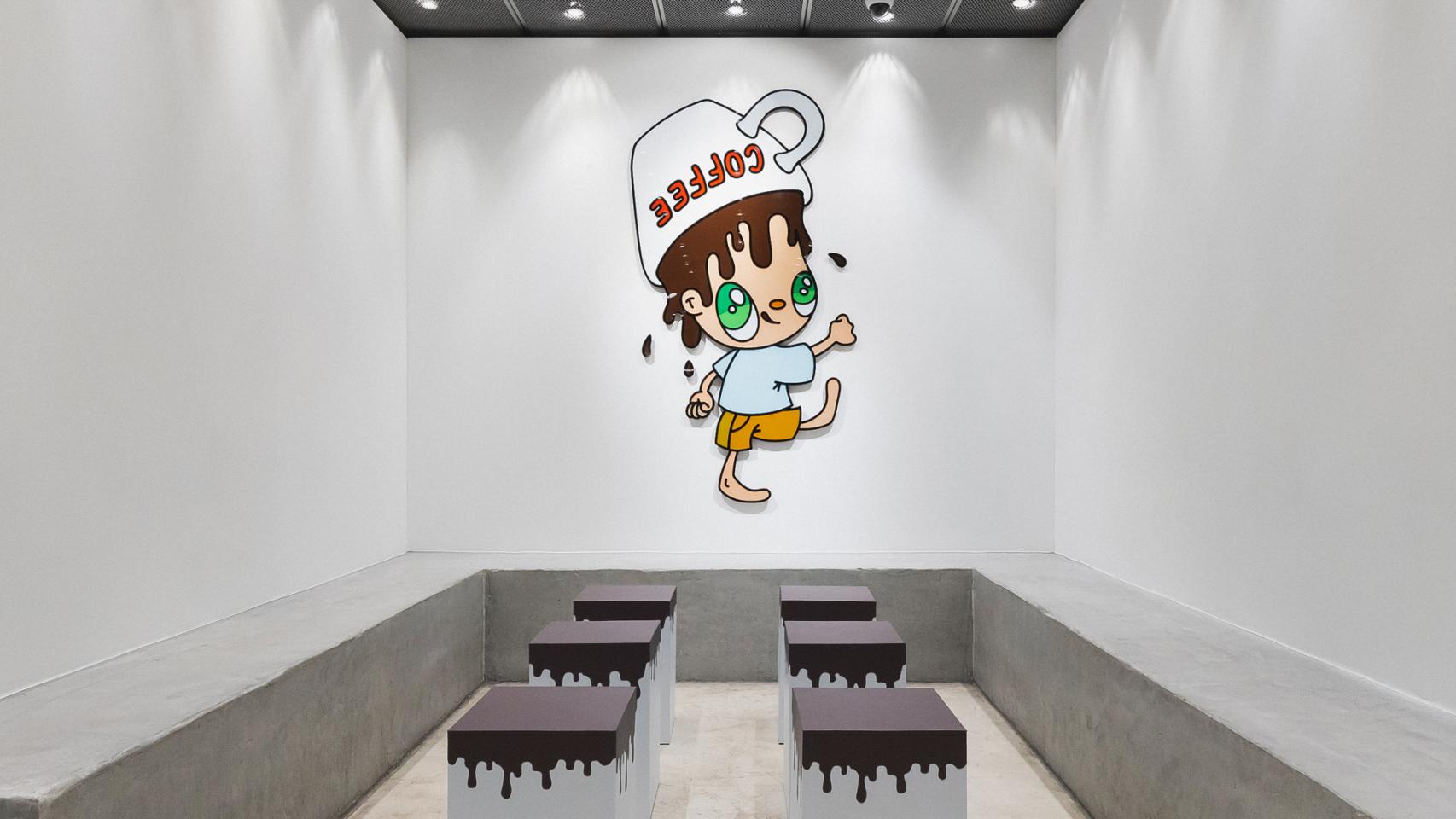 Una de las intervenciones del artista malagueño Javier Calleja.