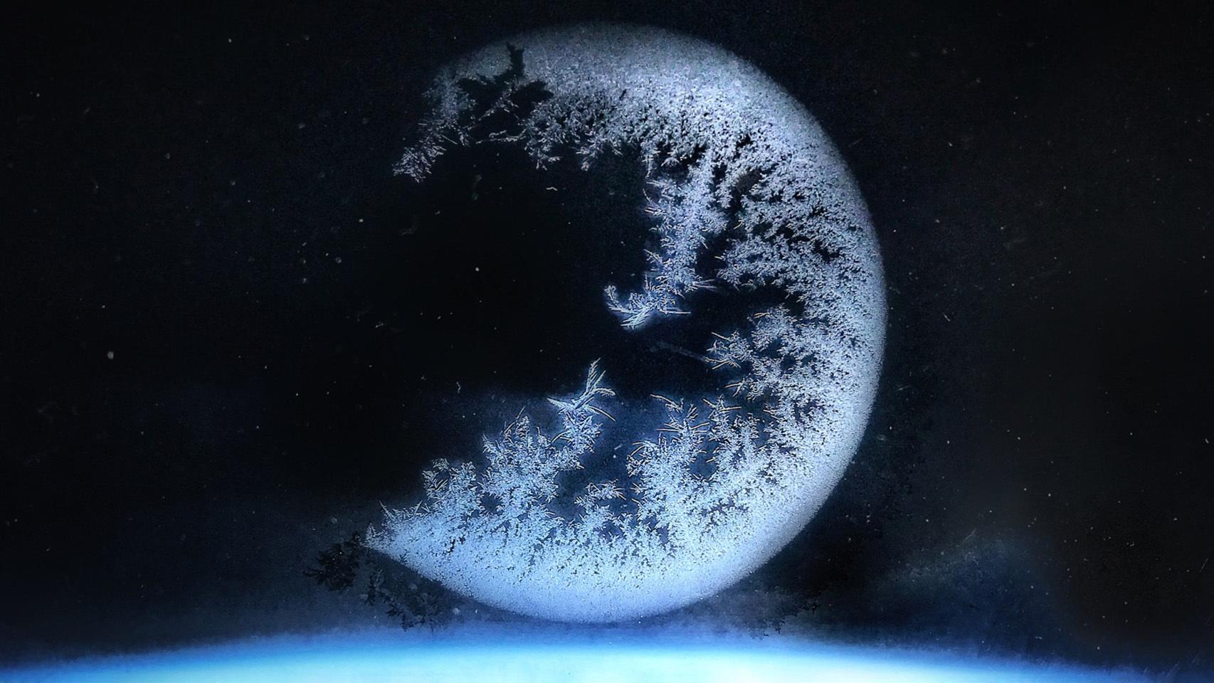 Formación de hielo en la ventana de la ISS