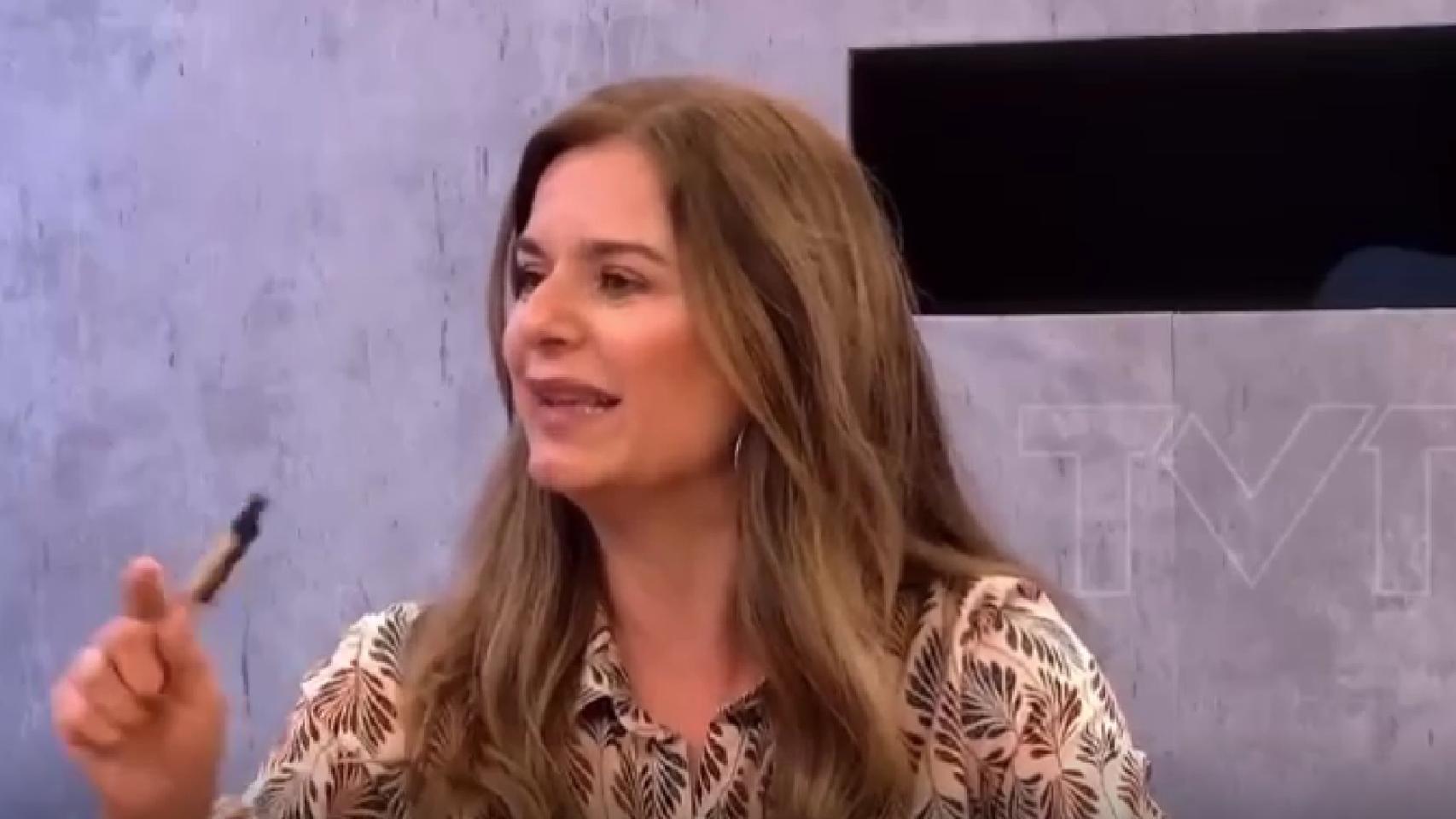 La dirigente del PSOE de Torrevieja, Myriam Ghersi, durante la tertulia.